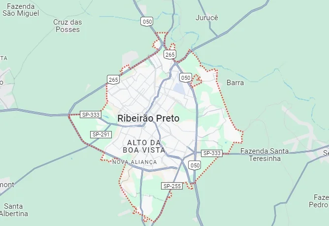 Mapa do Vale do Itajaí